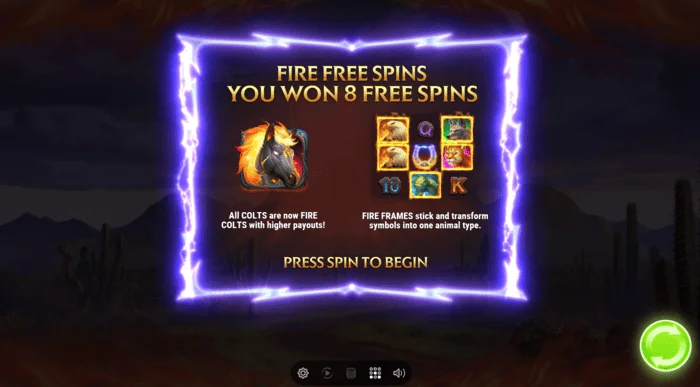 Colt Lightning Inferno ฟรีสปิน